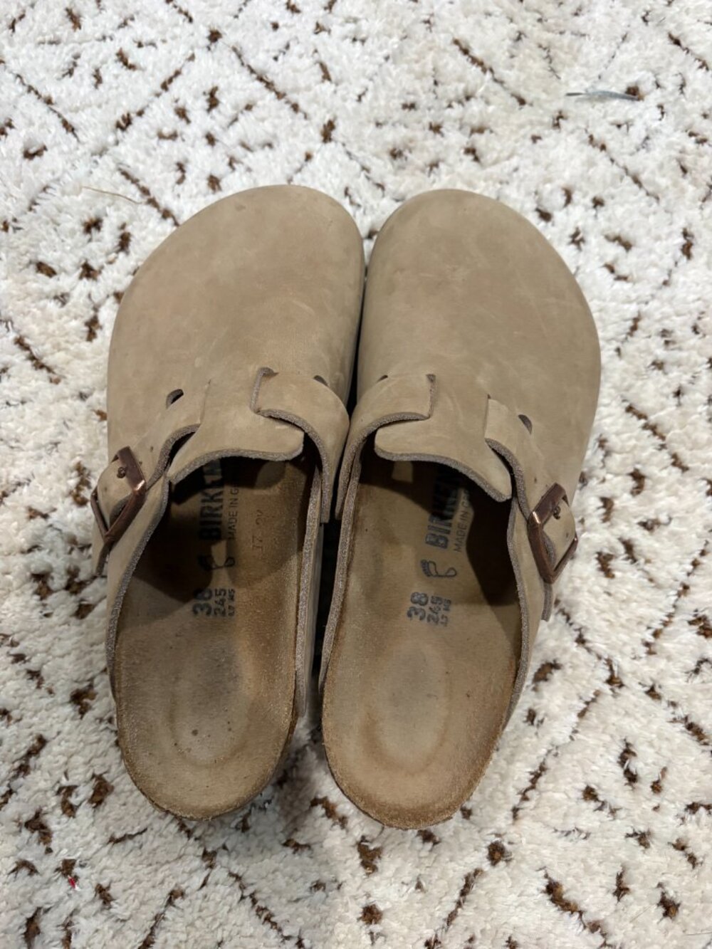 Size 7 Women's Tobacco Brown Boston Clog